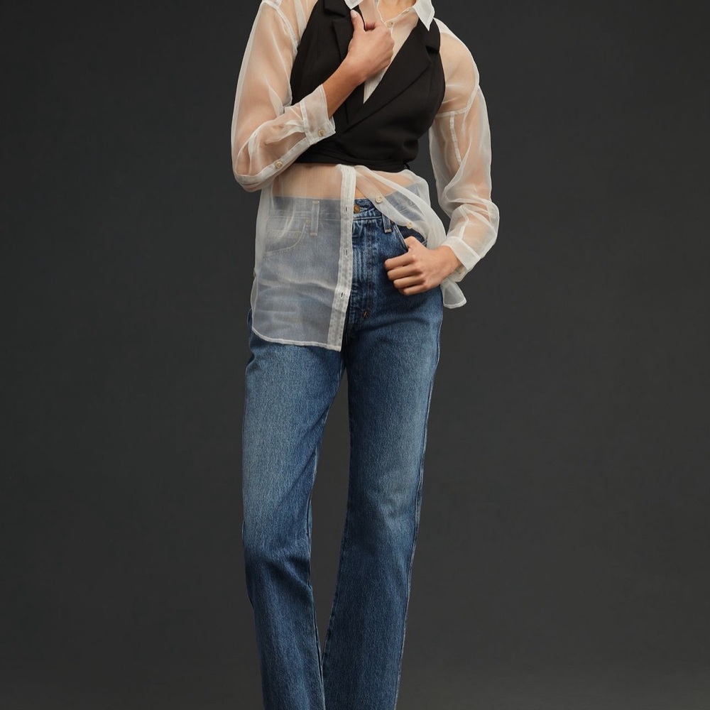 Agolde pinch waist high rise kick jeans